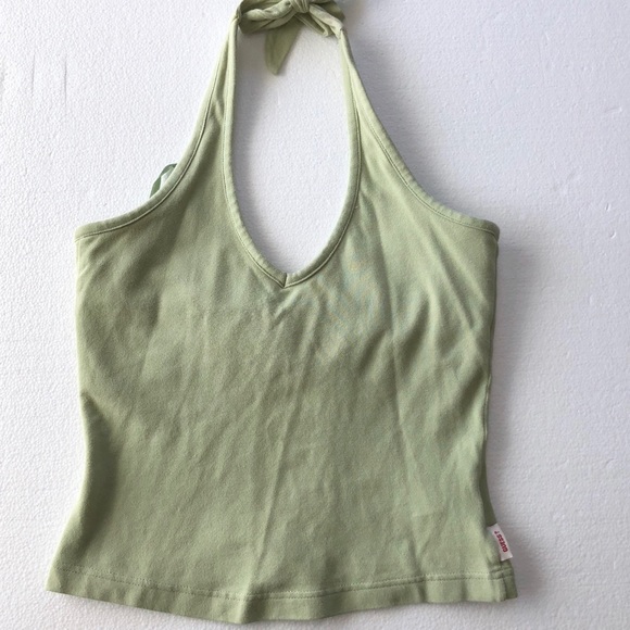 Guess Halter Top Bundle of 2. Black w/ Lace /Green - Picture 5 of 7